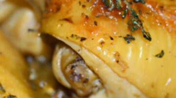 Pečený kuřecí confit s bylinkami