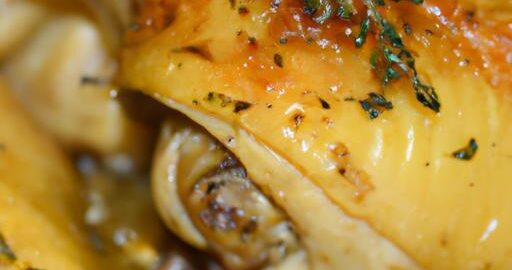 Pečený kuřecí confit s bylinkami