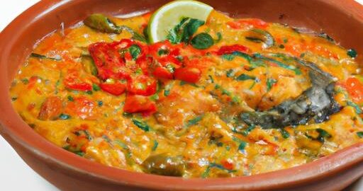 Tradiční brazilský rybí guláš Moqueca