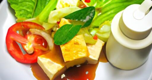 Indonéský salát s tofu