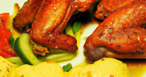 Pečený kachní křídelka s knedlíkem