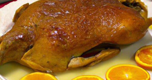 Pečená kachna s pomerančovou omáčkou