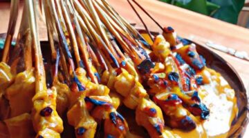 Indonéské satay s arašídovou omáčkou