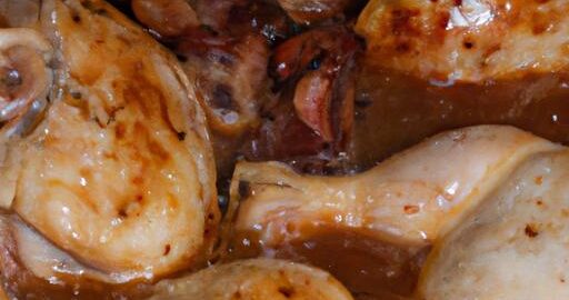 Kuře s víno Coq au Vin