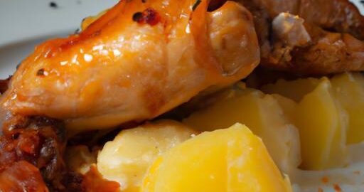 Křupavé kuře s bramborovou kaší