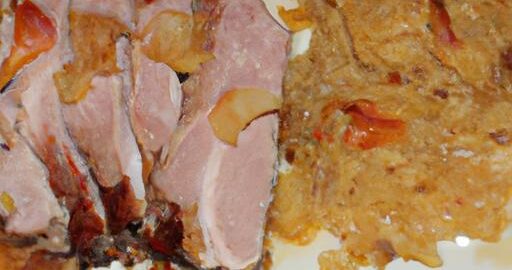 Pečený vepřový bok se zelím