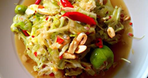 Thajský salát z zelené papáje