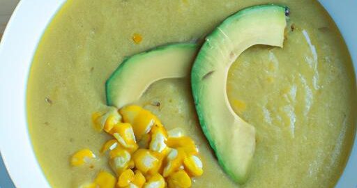 Kukuřičná polévka s avokádem