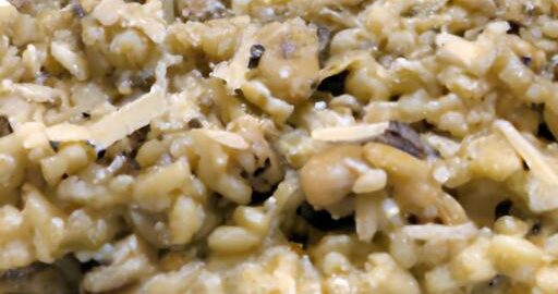 Risotto s hřiby a parmezánem