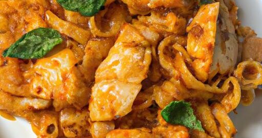 Kuřecí parmazán s bazalkovými těstovinami