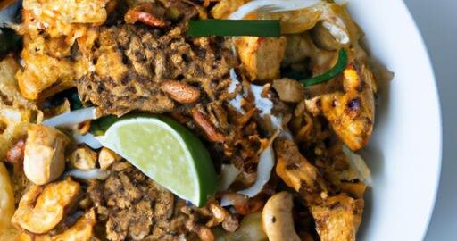 Kuřecí Pad Thai s arašídy