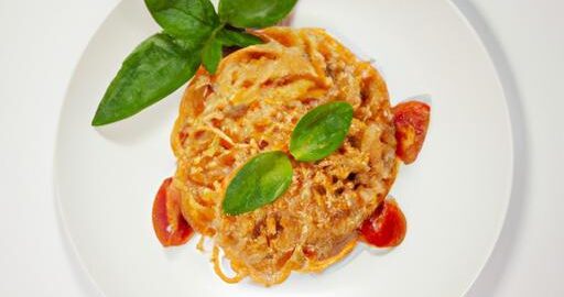 Špagety s rajčaty a bazalkou