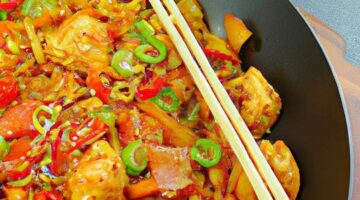 Kung Pao kuřeci s nudlemi