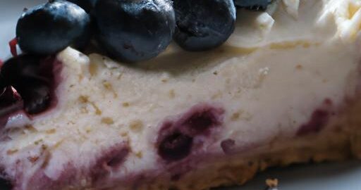 Americký cheesecake s borůvkami