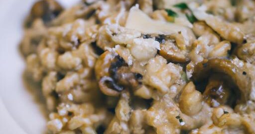 Rizoto s houbami a parmazánem