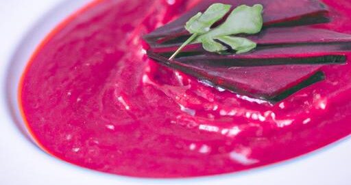 Krémová polévka z červené řepy