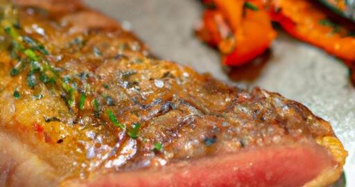 Argentinský steak s grilovanou zeleninou