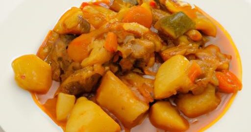 Sojový guláš s bramborami