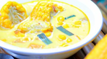 Pikantní kukuřičná polévka s kokosem