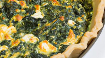 Špenátový quiche s fetou