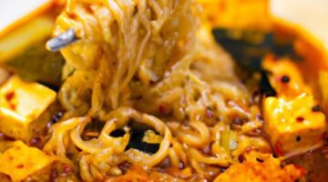 Korejské pikantní nudle s tofu