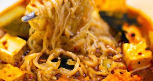 Korejské pikantní nudle s tofu