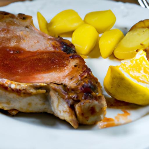 Vepřový steak s jablečnou redukcí