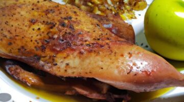 Pikantní kachna s jablečným pyré