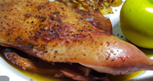 Pikantní kachna s jablečným pyré