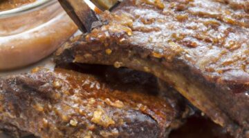 Pečené vepřové žebírko s křenem