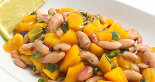 Brazilský bobový salát s mango