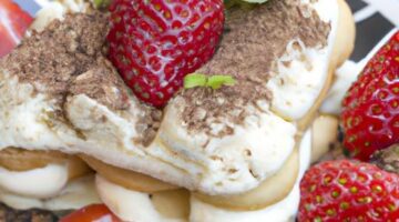 Tiramisu s čerstvými jahodami