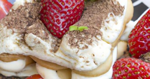 Tiramisu s čerstvými jahodami