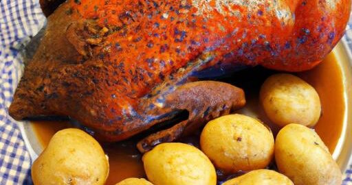 Staročeská pečená kachna s knedlíkem