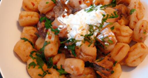 Krkovička se zeleninovými noky