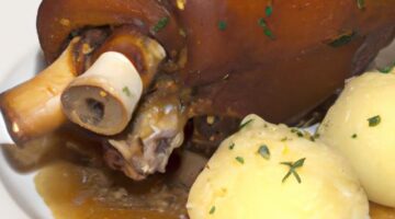 Pečené vepřové koleno s knedlíkem