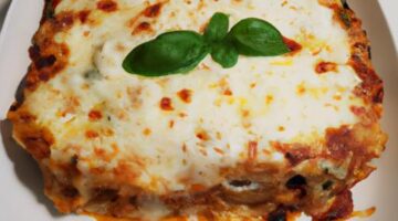 Lasagne s mozzarellou a bazalkou