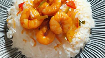 Pikantní krevety s basmati rýží