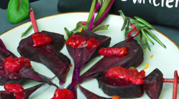 Špízy z červené řepy